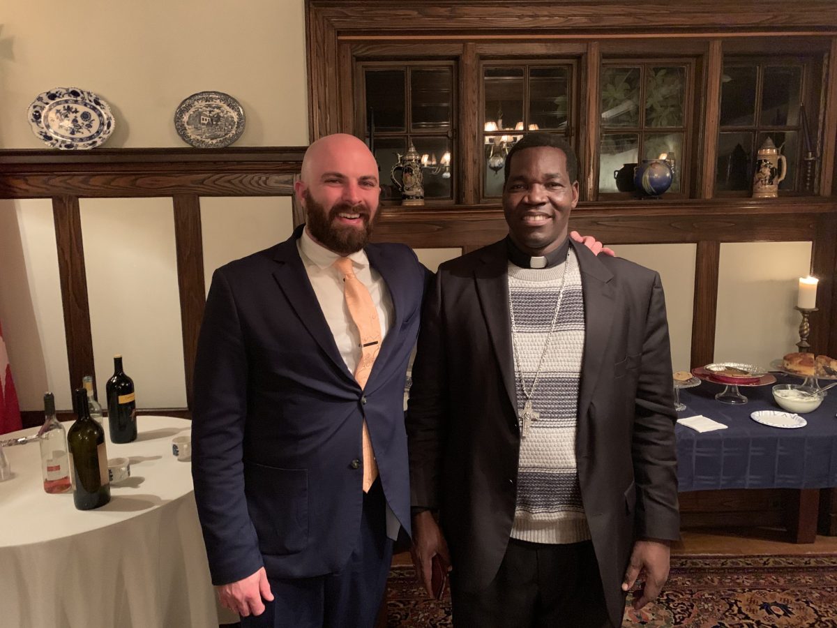 Brendan Gotta and Bishop Kussala on the Bishop’s most recent U.S. visit